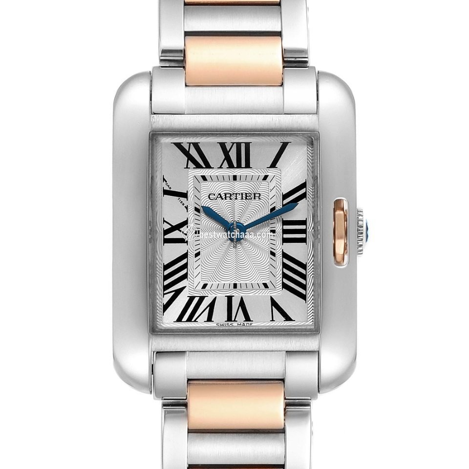 Cartier Tank Anglaise Womens watch Quartz Gold Steel W5310019