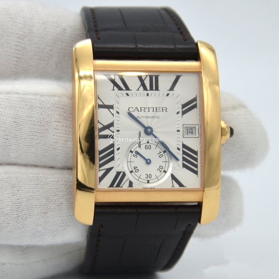 Cartier Tank MC Mens watch Unisex Automatic Rose gold W5330001