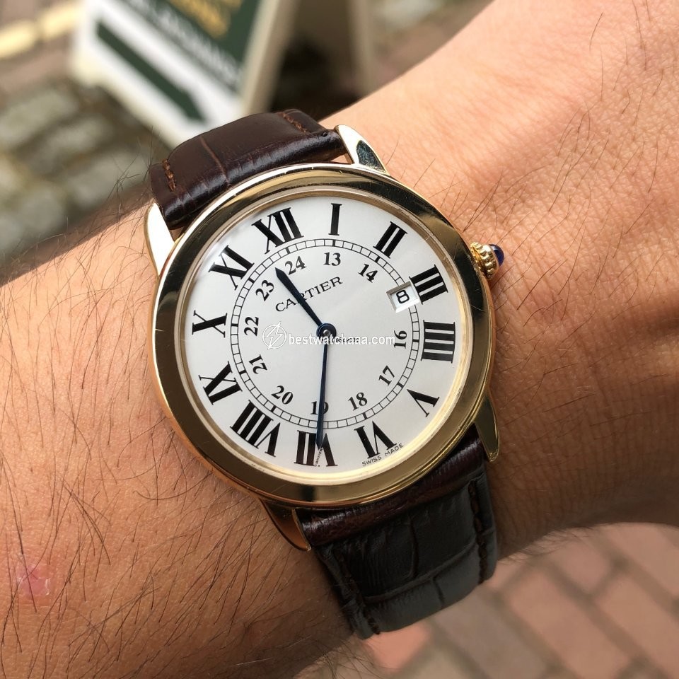 Cartier Ronde Solo de Cartier Mens watch Unisex Quartz Yellow gold W6700455