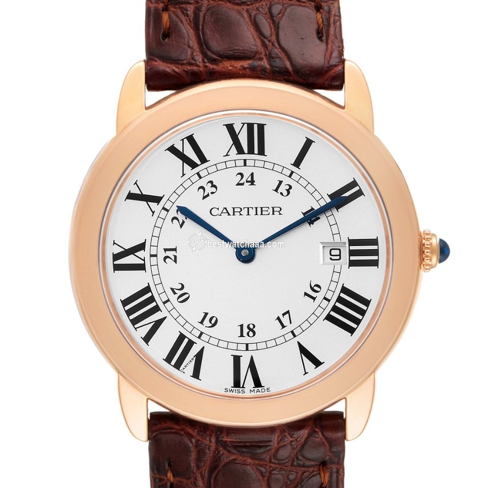 Cartier Ronde Solo de Cartier Mens watch Unisex Quartz Gold Steel W6701008