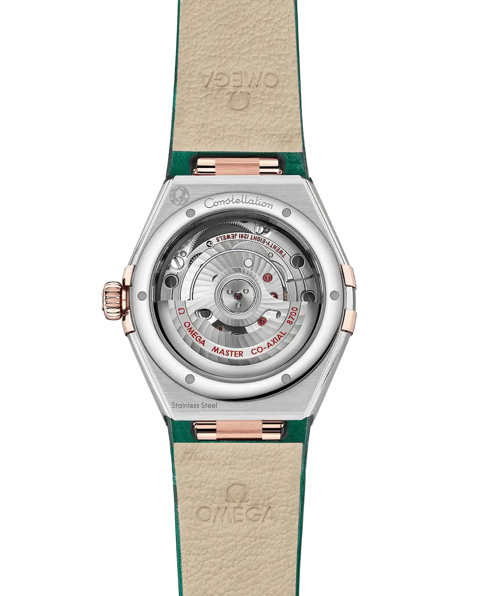 Omega Constellation Women Automatic Green Leather Watch O13128292099001 - gallery