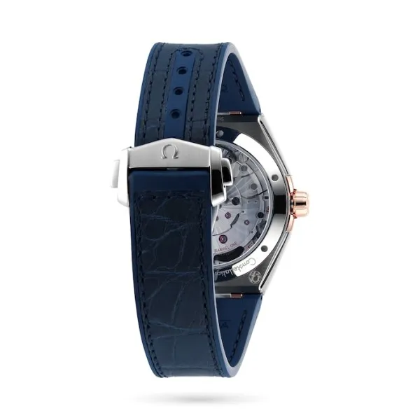 Omega Constellation Men Automatic Blue Leather Watch O13123412103001 - gallery
