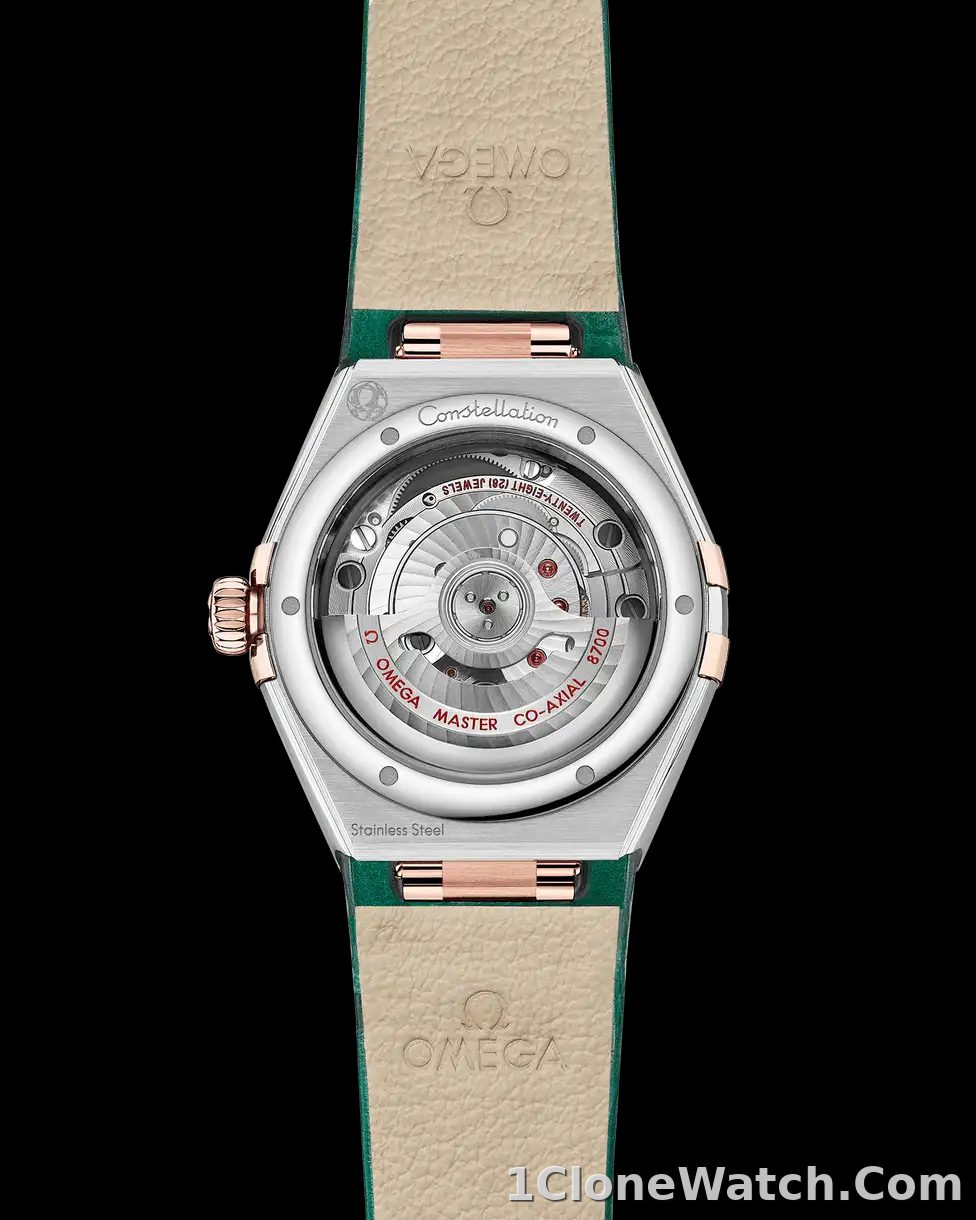 Omega Constellation Women Automatic Green Leather Watch O13128292099001