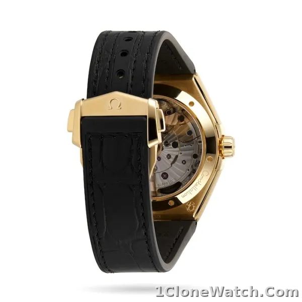 Omega Constellation Men Automatic Black Leather Watch O13163412101001