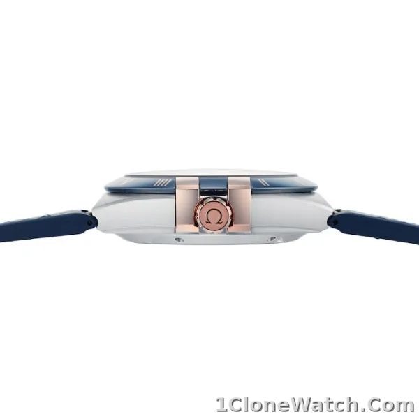 Omega Constellation Men Automatic Blue Leather Watch O13123412103001