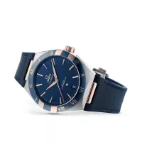 Omega Constellation Men Automatic Blue Leather Watch O13123412103001 - view 4