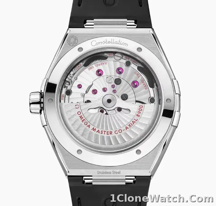 Omega Constellation Men Automatic Black Leather Watch O13133412101001 - detail
