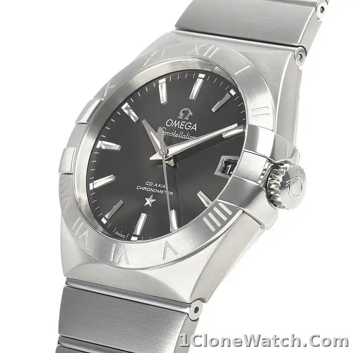 Omega Constellation Men Automatic Black Stainless Steel Watch O13110362001001