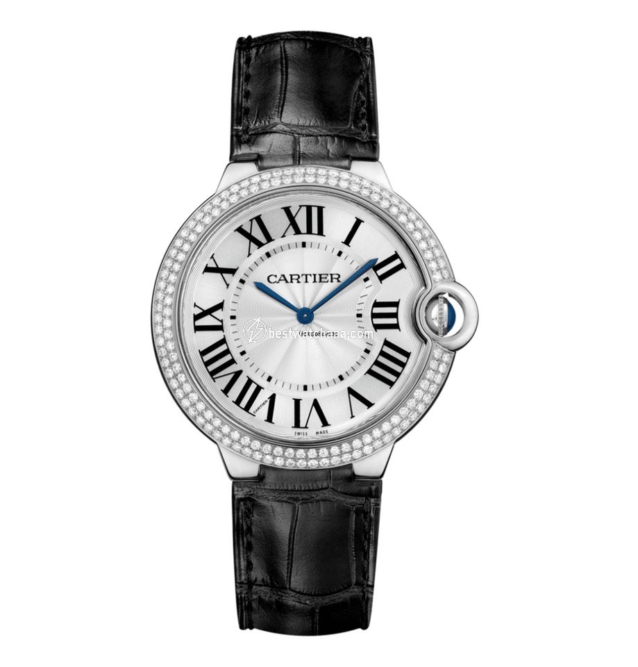 Cartier Ballon Bleu 40mm Mens watch Unisex Manual winding White gold WE902056