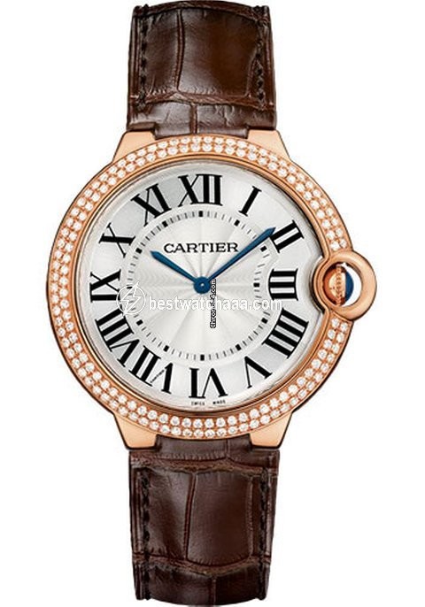 Cartier Ballon Bleu 40mm Mens watch Unisex Manual winding Rose gold WE902055