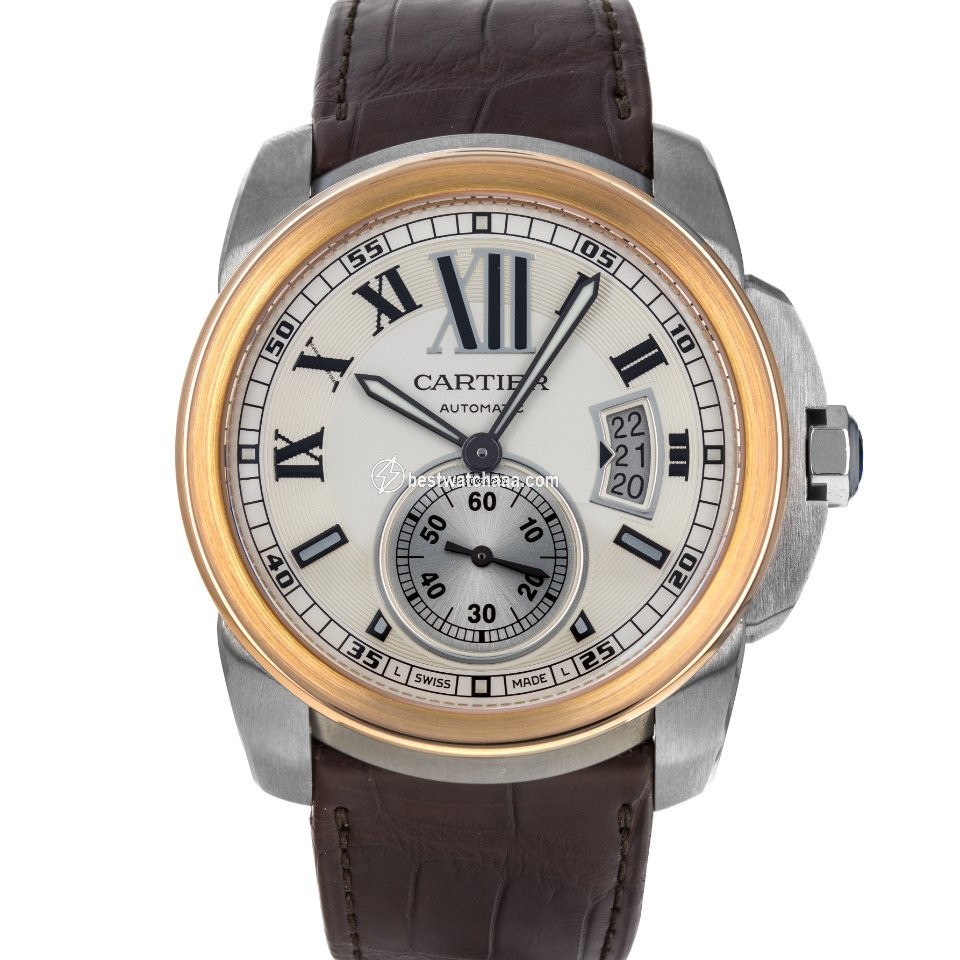 Cartier Calibre de Cartier Mens watch Unisex Automatic Gold Steel W7100039  3389