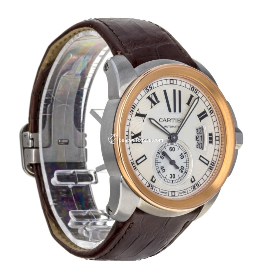 Cartier Calibre de Cartier Mens watch Unisex Automatic Gold Steel W7100039  3389 - gallery