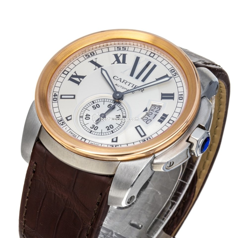 Cartier Calibre de Cartier Mens watch Unisex Automatic Gold Steel W7100039  3389 - gallery