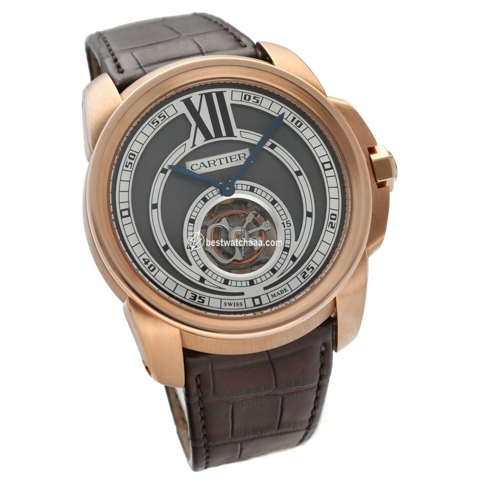 Cartier Calibre de Cartier Mens watch Unisex Automatic Rose gold 3204 - gallery