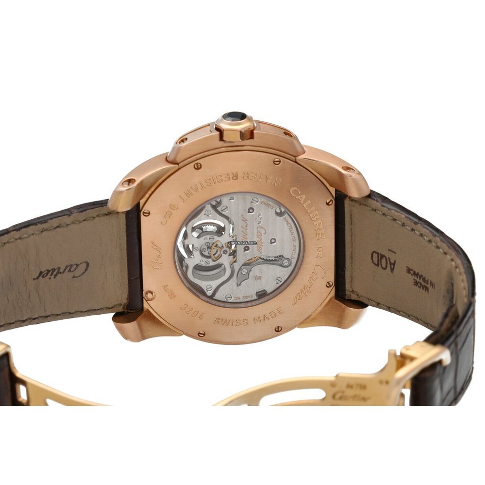 Cartier Calibre de Cartier Mens watch Unisex Automatic Rose gold 3204 - gallery