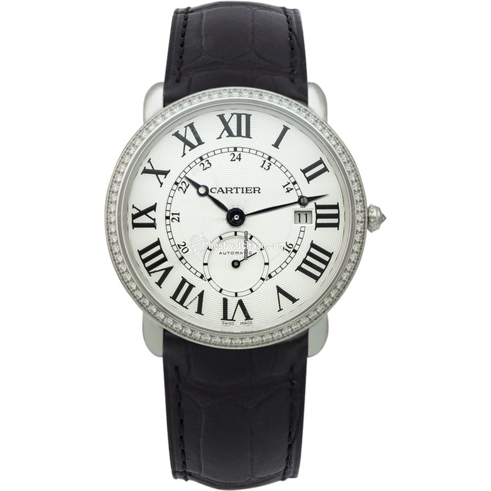 Cartier Ronde Louis Cartier Mens watch Unisex Automatic White gold WR007018