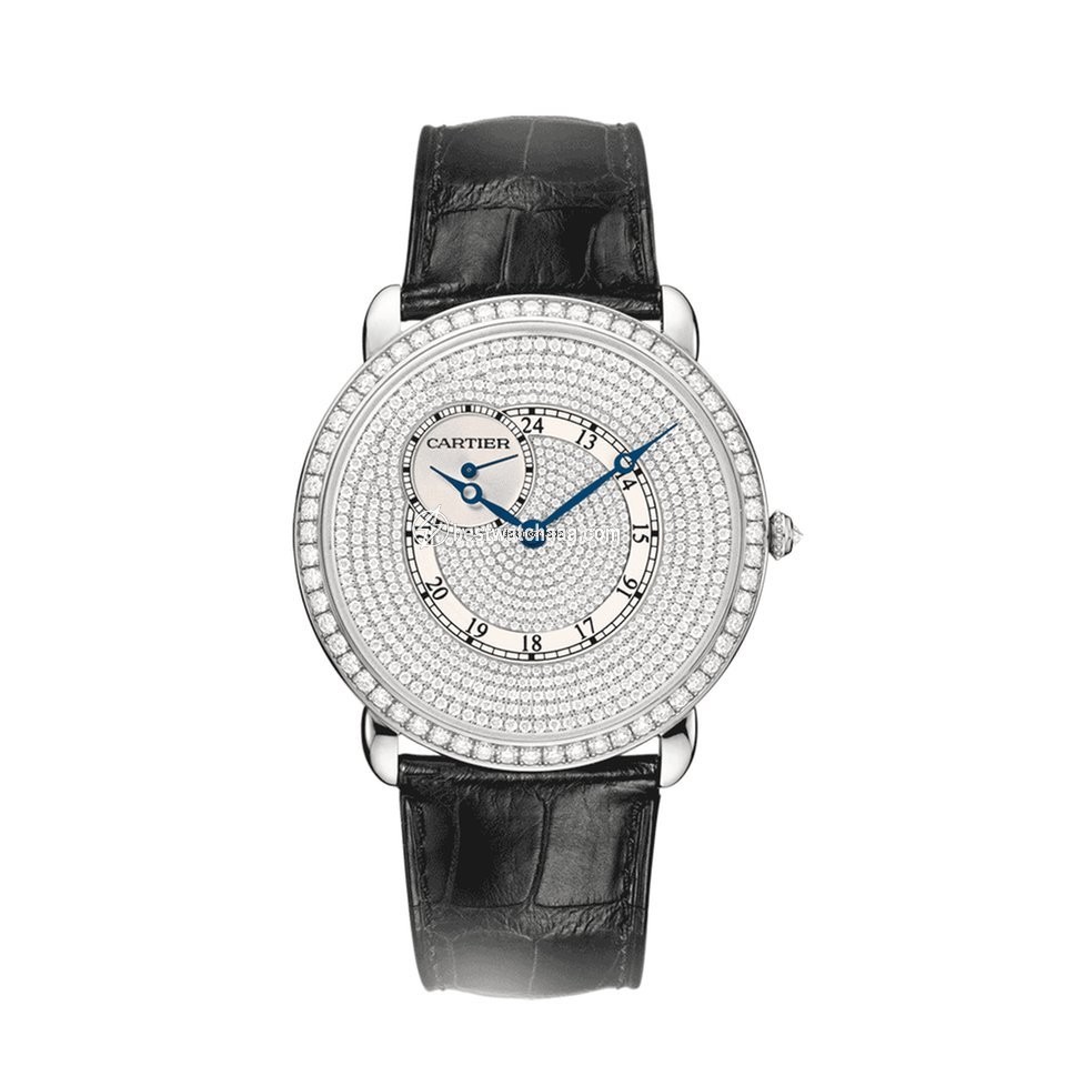 Cartier Ronde Louis Cartier Mens watch Unisex Manual winding White gold WR007003