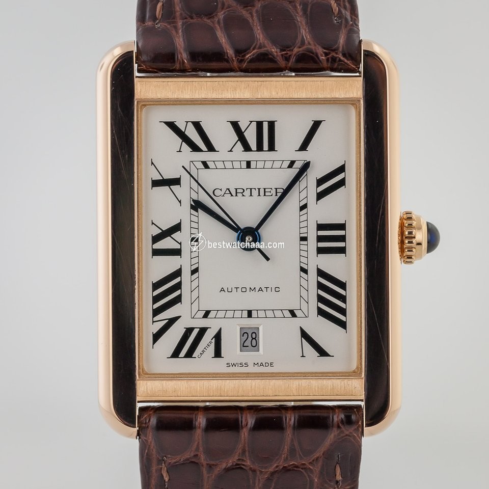 Cartier Tank Solo Mens watch Unisex Automatic Rose gold W5200026