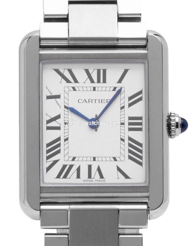 Cartier Tank Solo Mens watch Unisex Quartz Steel W5200013 3170