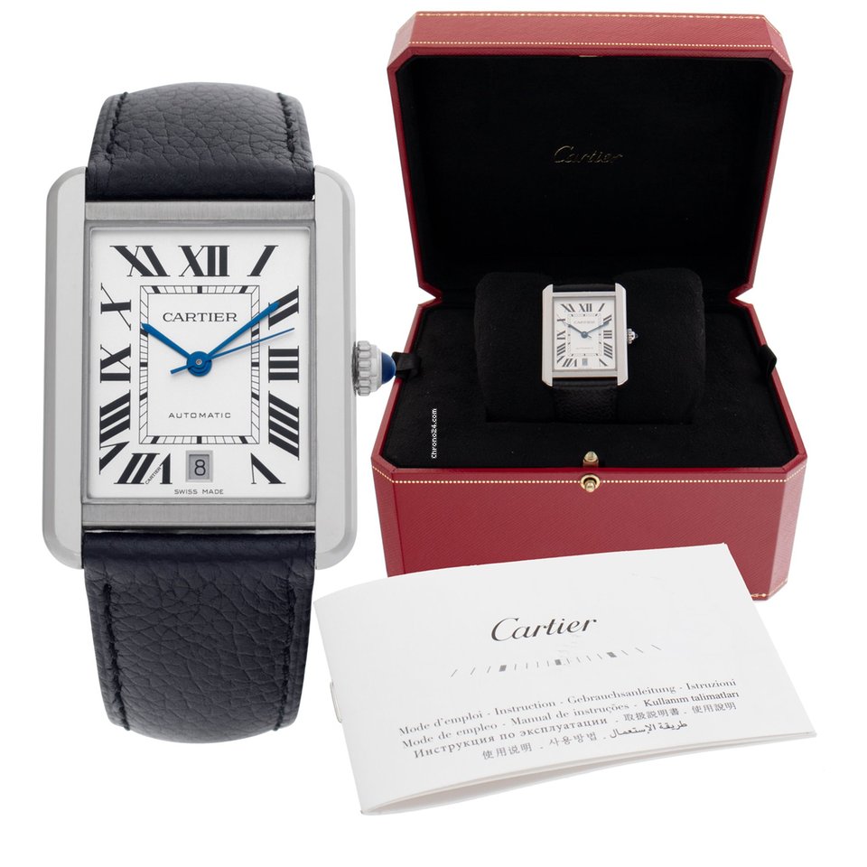 Cartier Tank Solo Mens watch Unisex Automatic Steel W5200027 - gallery