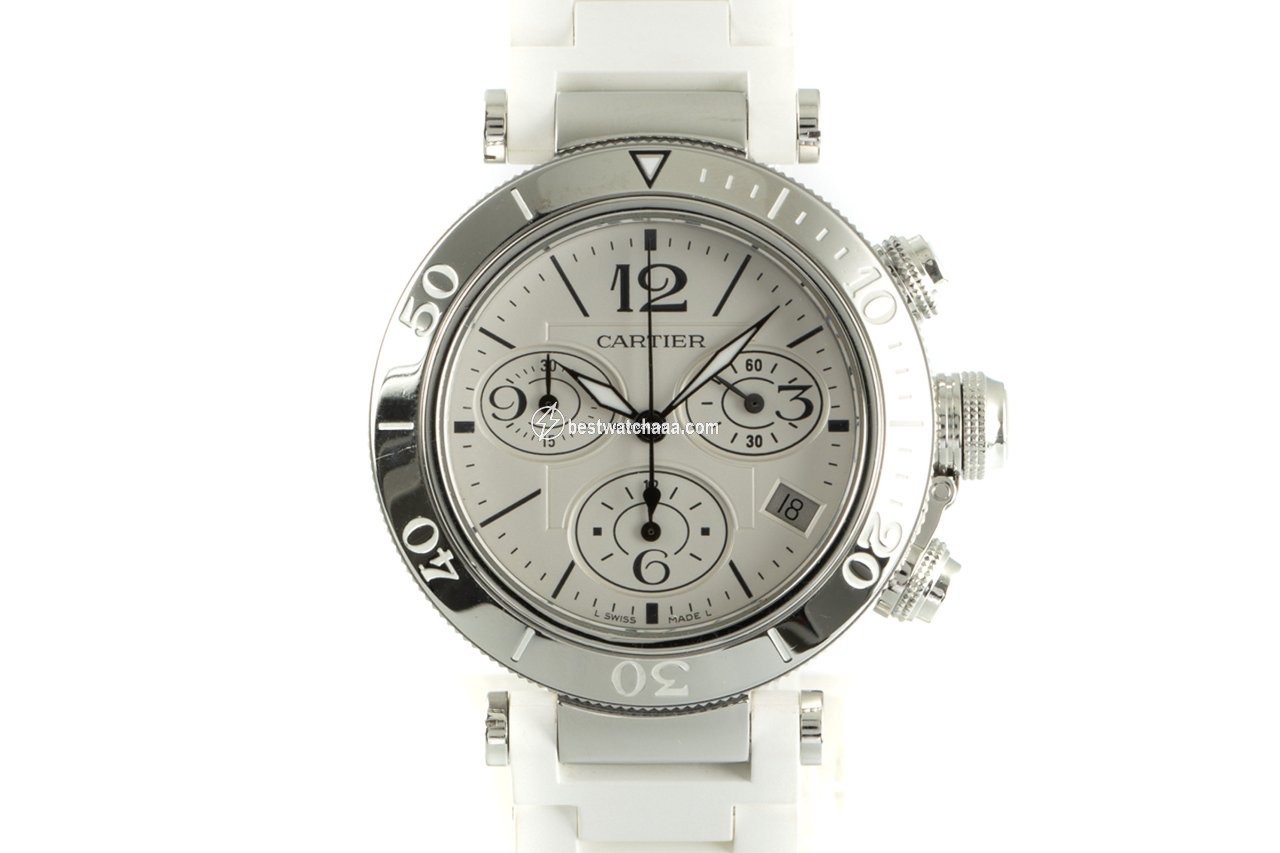Cartier Pasha Seatimer Womens watch Quartz Steel 3129