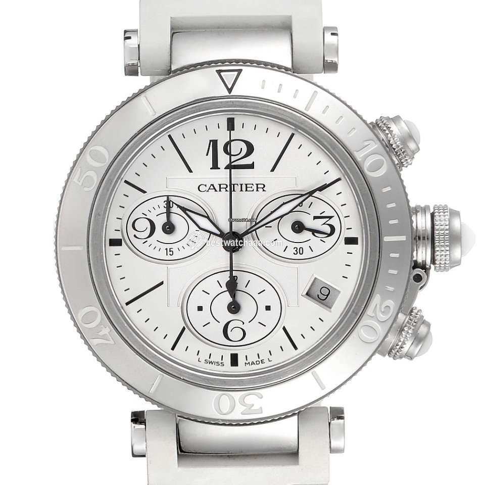 Cartier Pasha Seatimer Mens watch Unisex Quartz Steel W3140005 - gallery