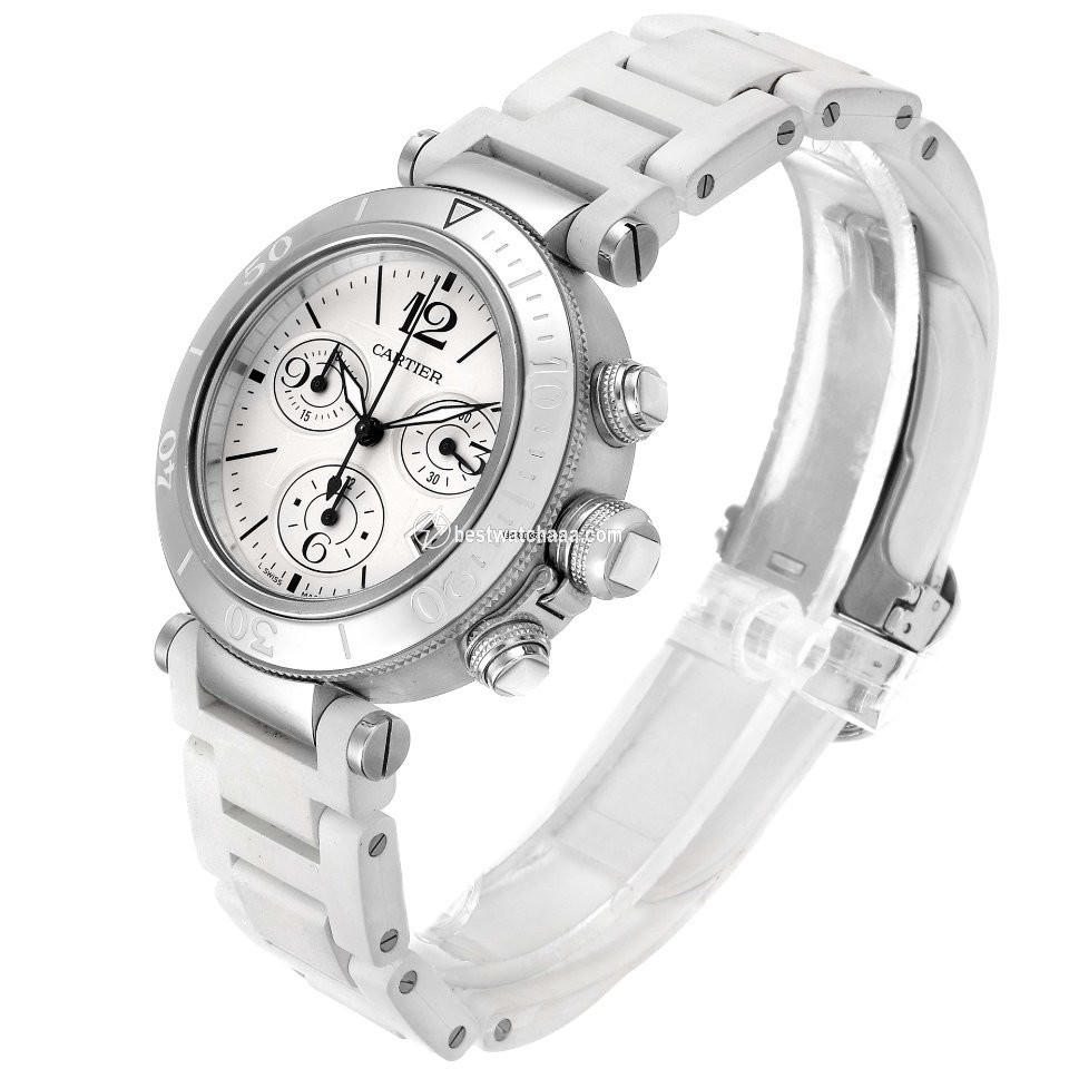 Cartier Pasha Seatimer Mens watch Unisex Quartz Steel W3140005 - gallery