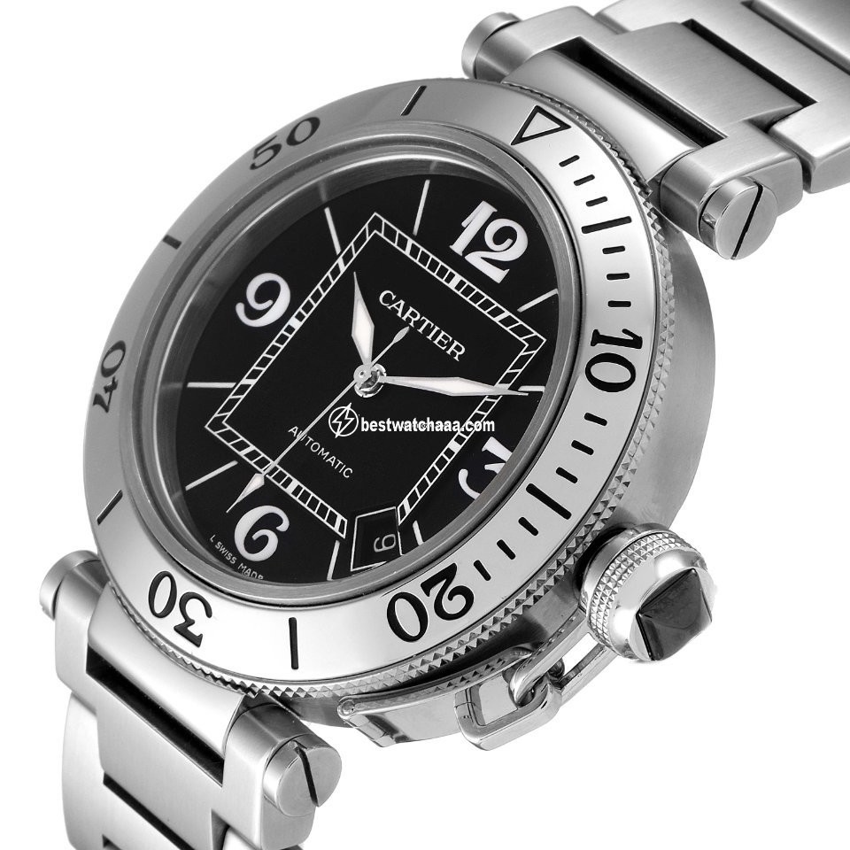 Cartier Pasha Seatimer Mens watch Unisex Automatic Steel W31077M7 - gallery