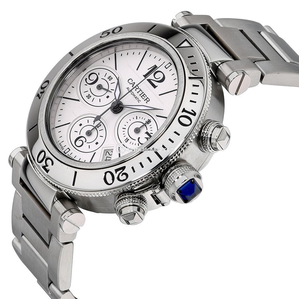 Cartier Pasha Seatimer Mens watch Unisex Automatic Steel W31089M7 - gallery