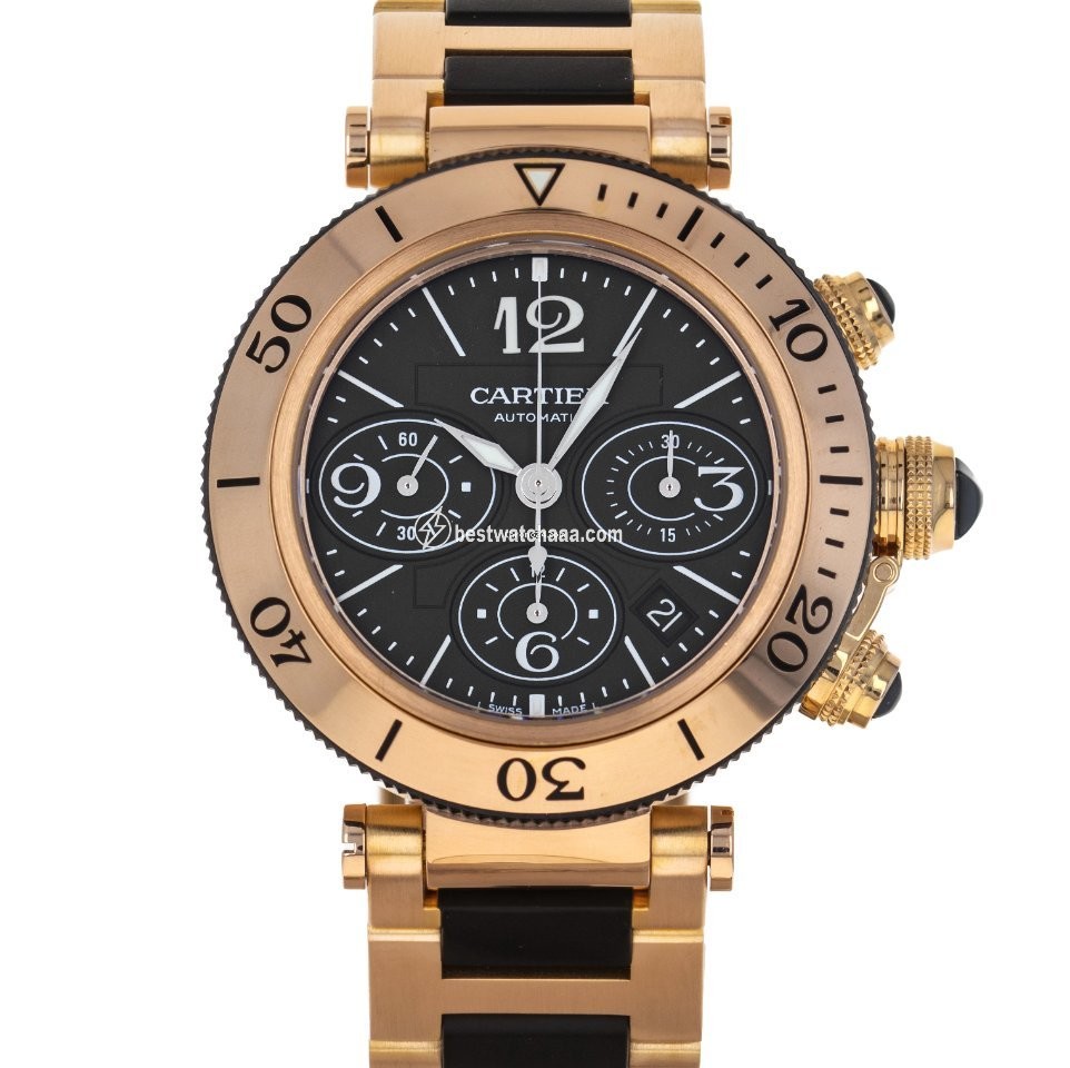 Cartier Pasha Seatimer Mens watch Unisex Automatic Rose gold W301980M  3066