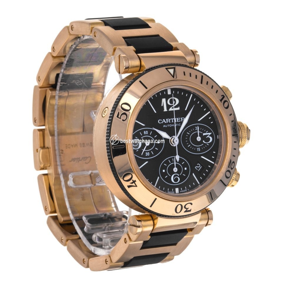 Cartier Pasha Seatimer Mens watch Unisex Automatic Rose gold W301980M  3066 - gallery