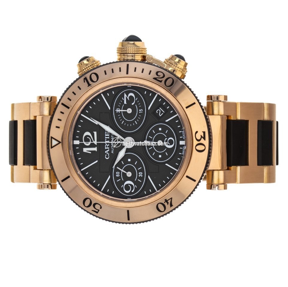 Cartier Pasha Seatimer Mens watch Unisex Automatic Rose gold W301980M  3066 - gallery