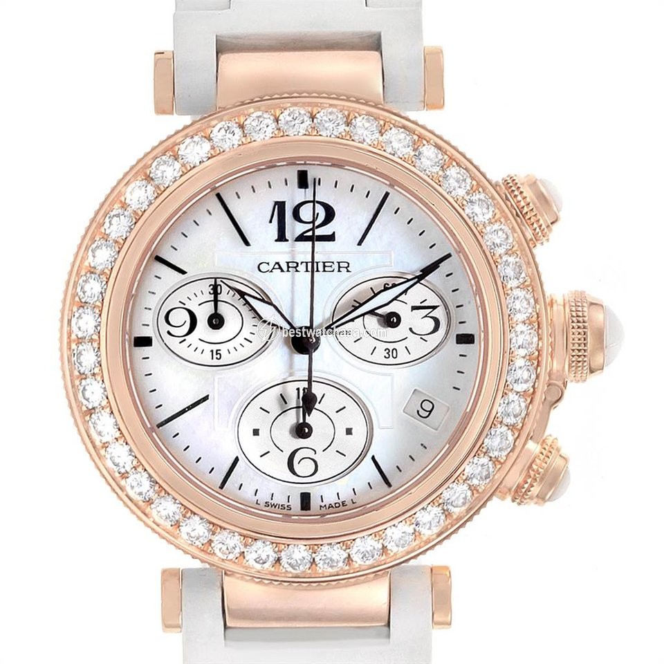 Cartier Pasha Seatimer Womens watch Quartz Rose gold WJ130004 - gallery