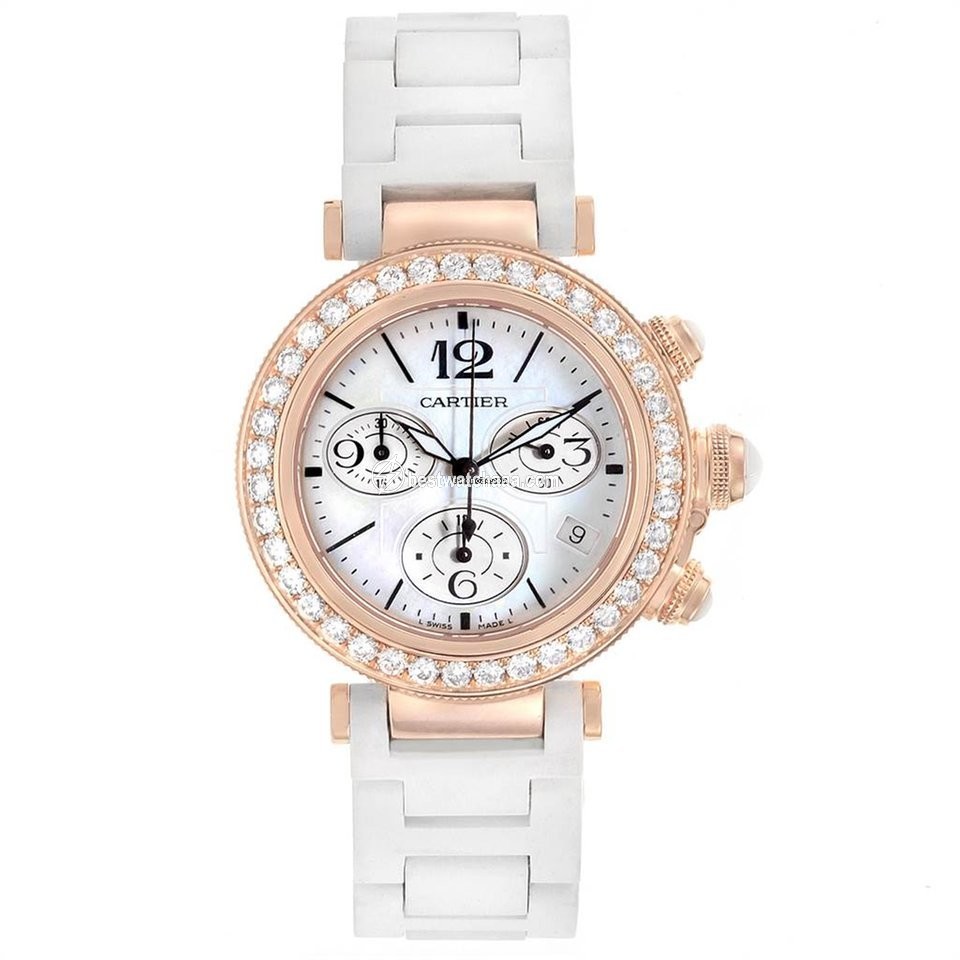 Cartier Pasha Seatimer Womens watch Quartz Rose gold WJ130004 - gallery