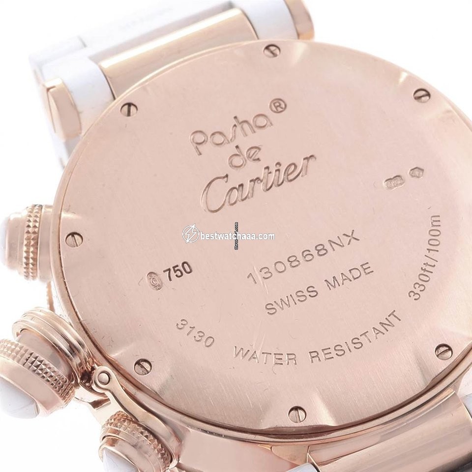 Cartier Pasha Seatimer Womens watch Quartz Rose gold WJ130004 - gallery