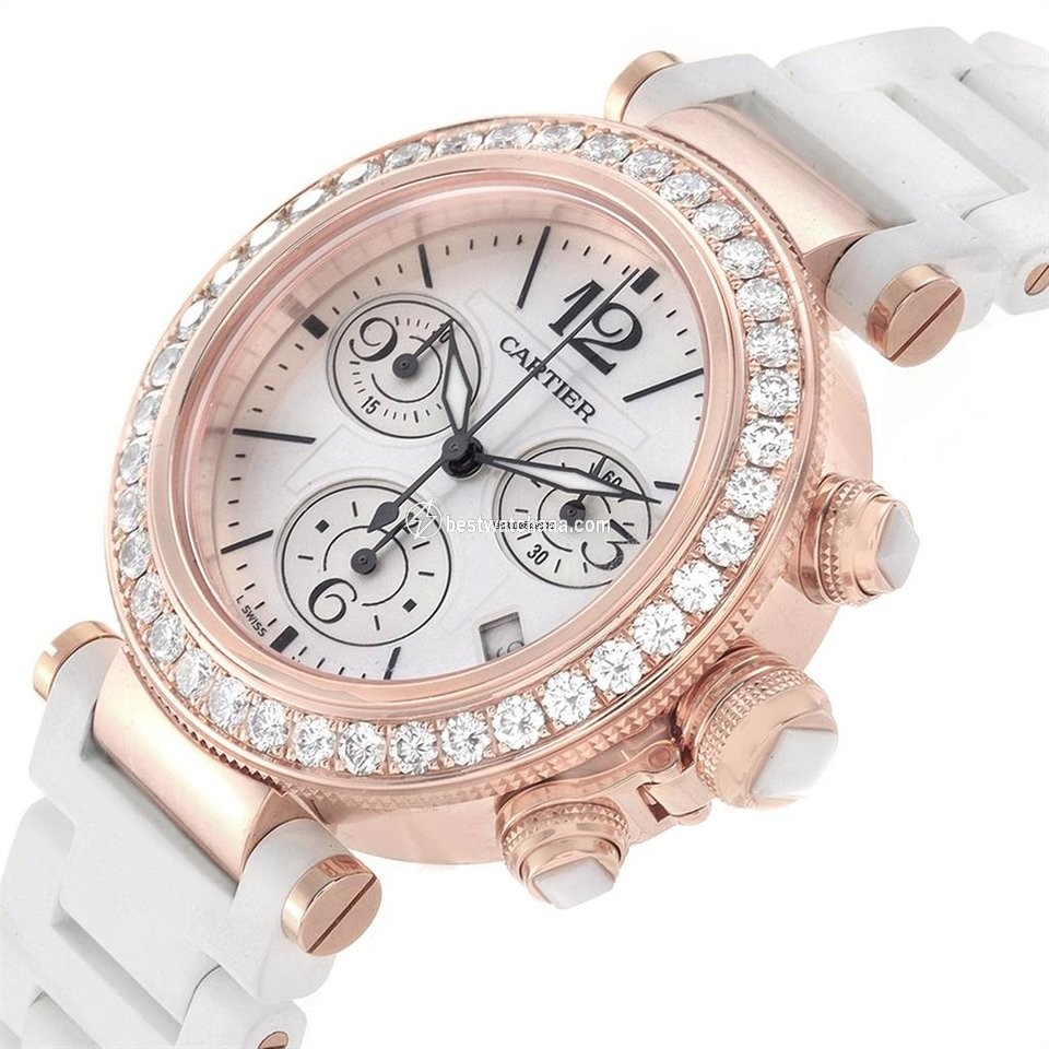 Cartier Pasha Seatimer Womens watch Quartz Rose gold WJ130004 - gallery