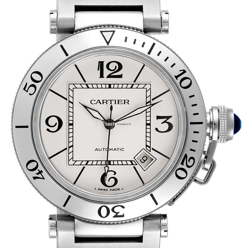 Cartier Pasha Seatimer Mens watch Unisex Automatic Steel W31080M7