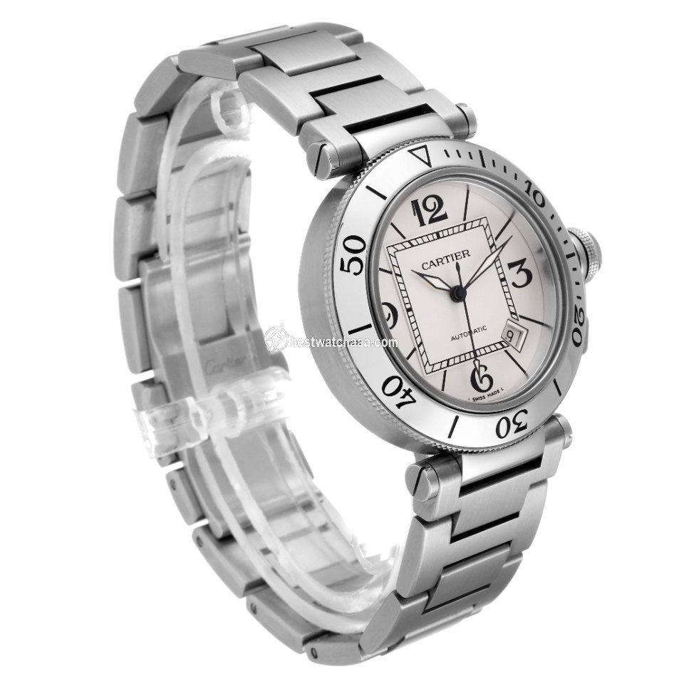 Cartier Pasha Seatimer Mens watch Unisex Automatic Steel W31080M7 - gallery