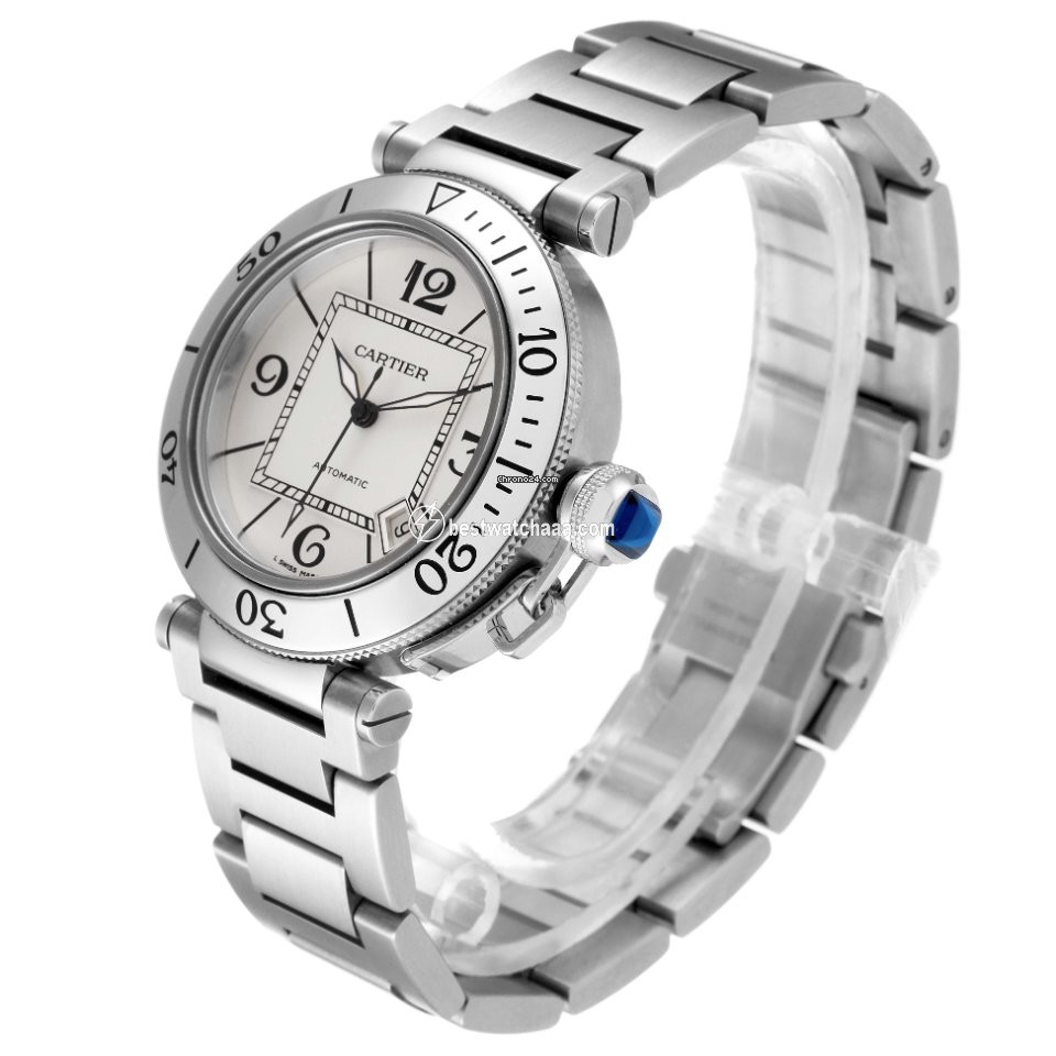 Cartier Pasha Seatimer Mens watch Unisex Automatic Steel W31080M7 - gallery