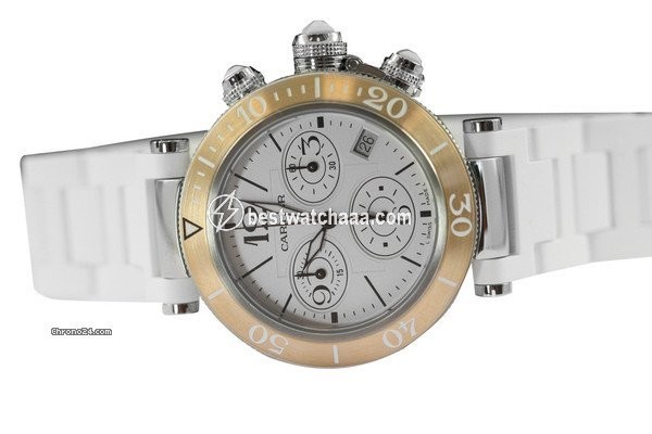 Cartier Pasha Seatimer Womens watch Quartz Gold Steel W3140004 - gallery