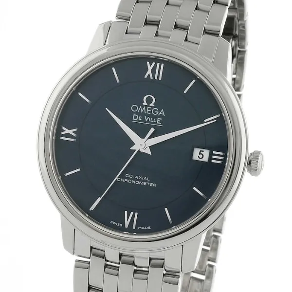 Omega De Ville Men Automatic Blue Stainless Steel Watch O42410402003001 - gallery