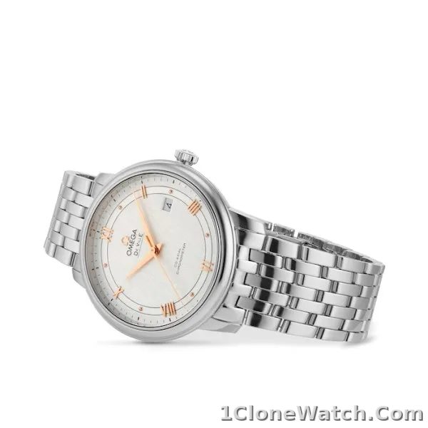 Omega De Ville Men Automatic Mother of Pearl Stainless Steel Watch O42410402002004