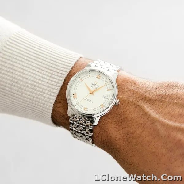 Omega De Ville Men Automatic Mother of Pearl Stainless Steel Watch O42410402002004
