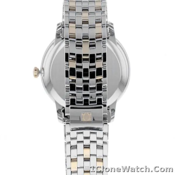 Omega De Ville Men Automatic Mother of Pearl Stainless Steel   18ct Yellow Gold Watch O42420402002001