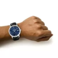 Omega De Ville Men Automatic Blue Leather Watch O42413402003001 - view 3