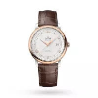 Omega De Ville Men Automatic Mother of Pearl Leather Watch O42423402002002 - view 1
