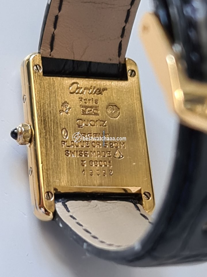 Cartier Tank Vermeil Womens watch Quartz Silver 3 66001 - gallery
