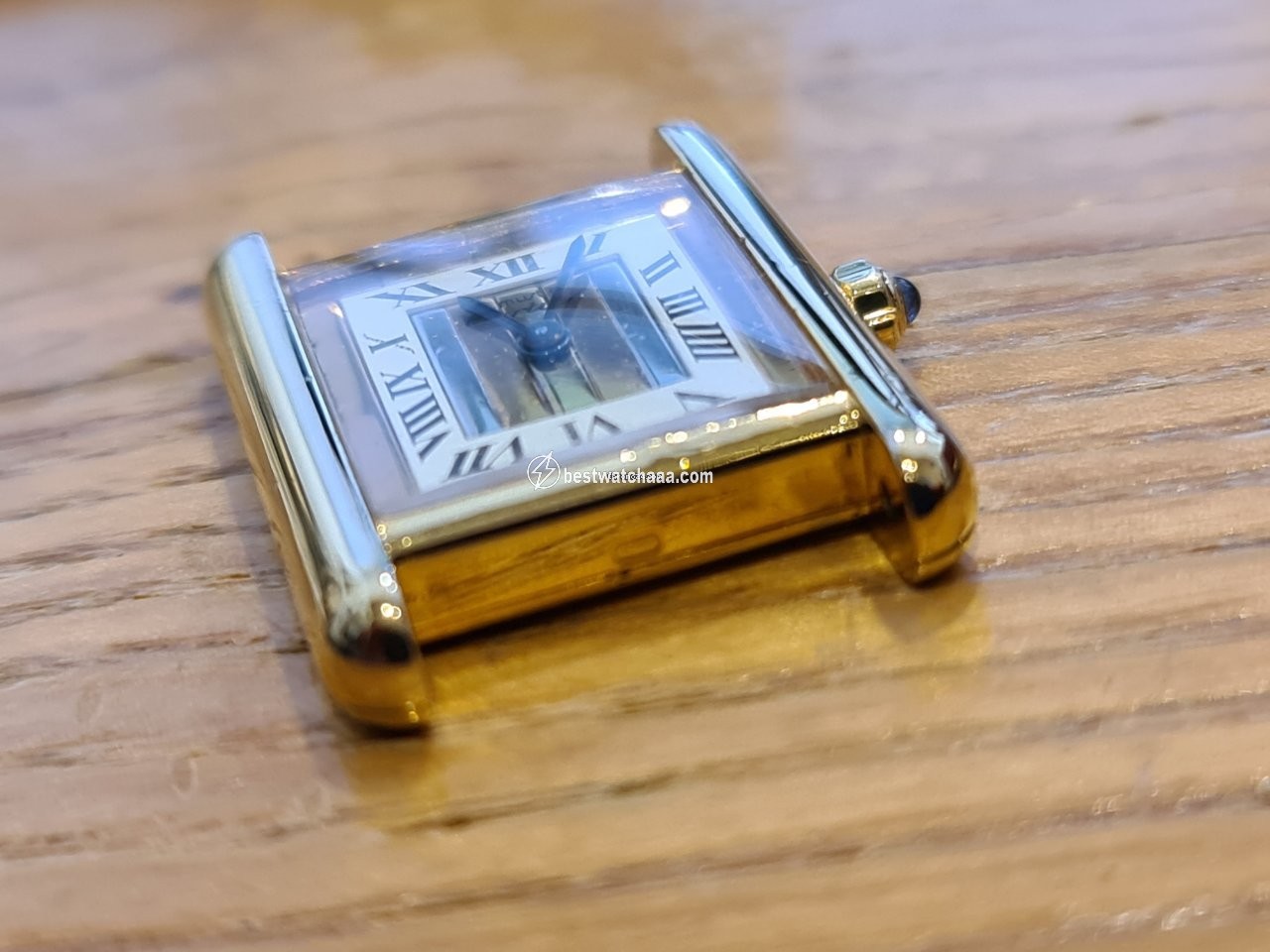 Cartier Tank Vermeil Womens watch Quartz Silver 3 66001 - gallery
