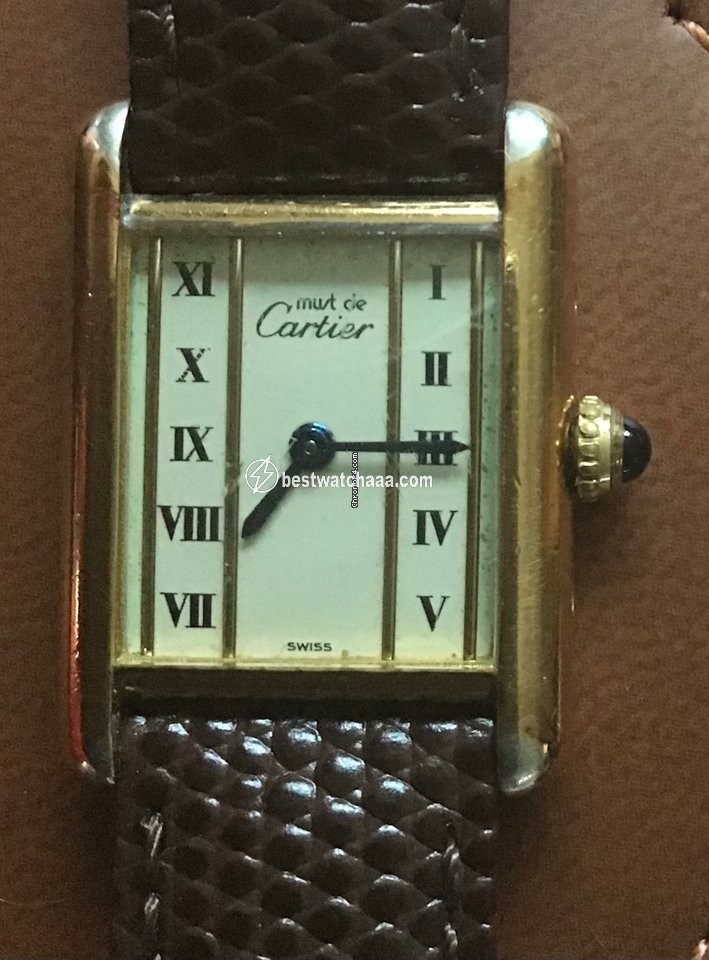 Cartier Tank Vermeil Womens watch Quartz Silver 5057001