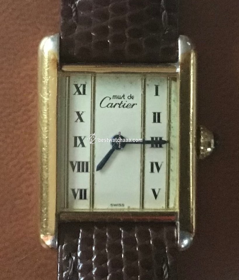 Cartier Tank Vermeil Womens watch Quartz Silver 5057001 - gallery